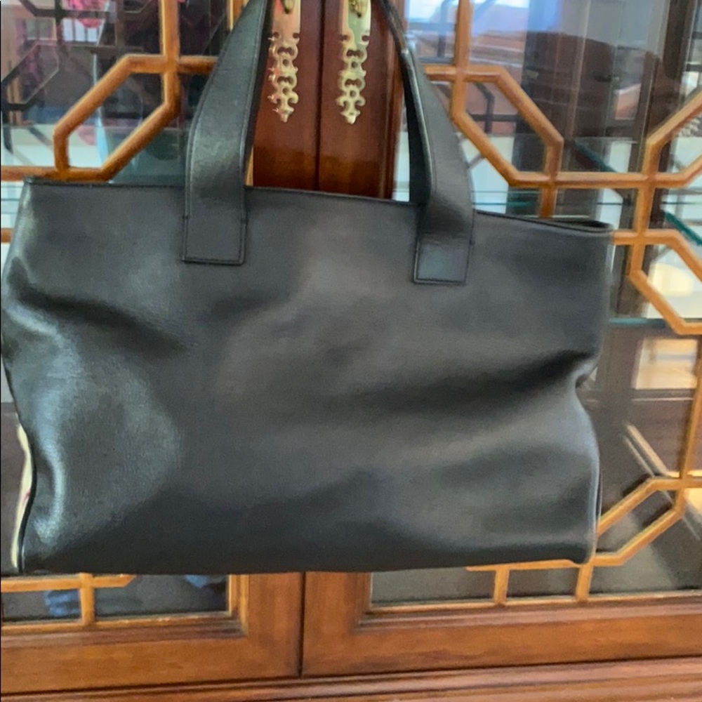 Burberry Black Leather Satchel - Picture 10 of 10